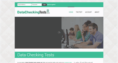 Desktop Screenshot of datacheckingtests.com