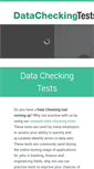 Mobile Screenshot of datacheckingtests.com